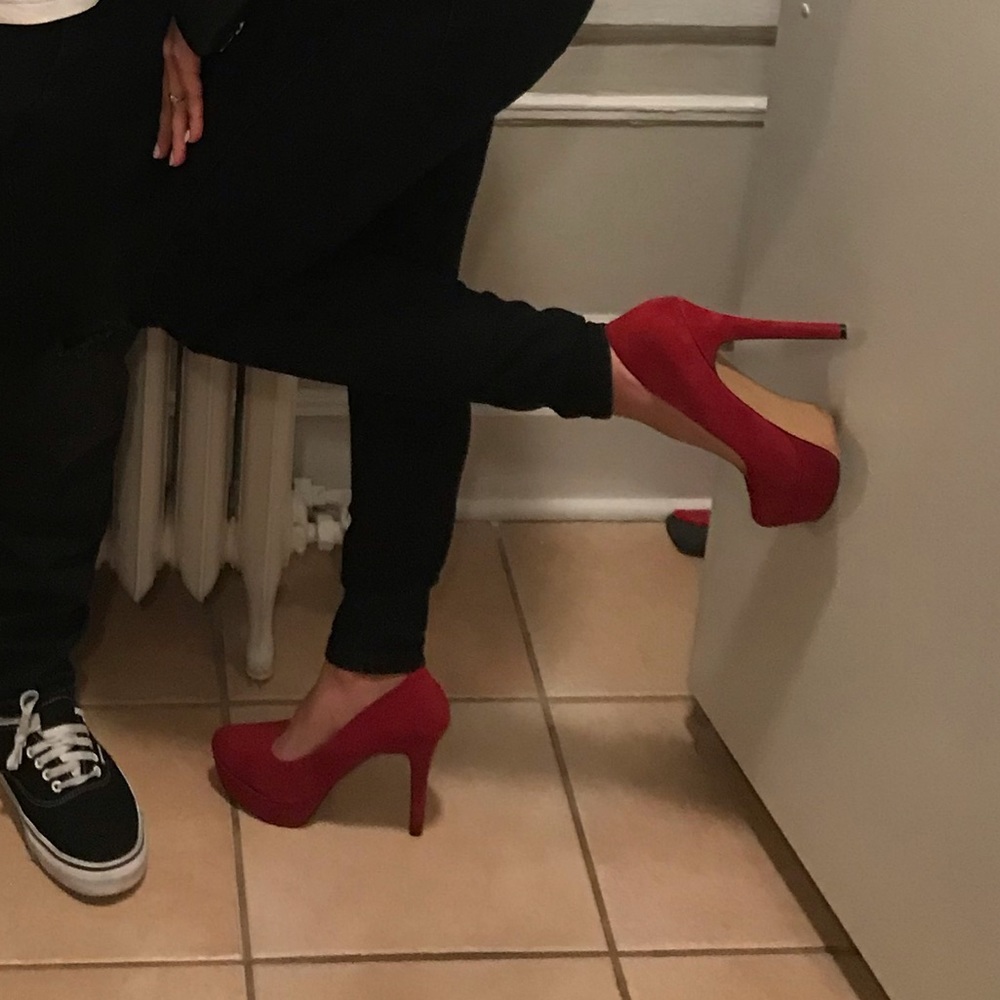 Red Steve Madden Pumps!